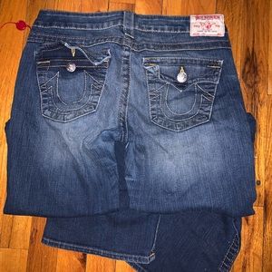 True religion bootcut jeans blue